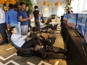 Racing simulator at Plentyfull Millenia Walk, Mclaren F1